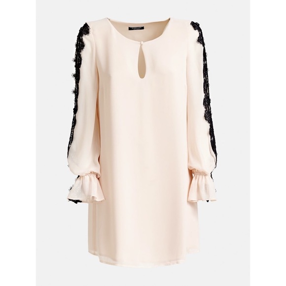 GUESS BY MARCIANO Perry Lace-Trim Shift Dress SZ S - Picture 2 of 12